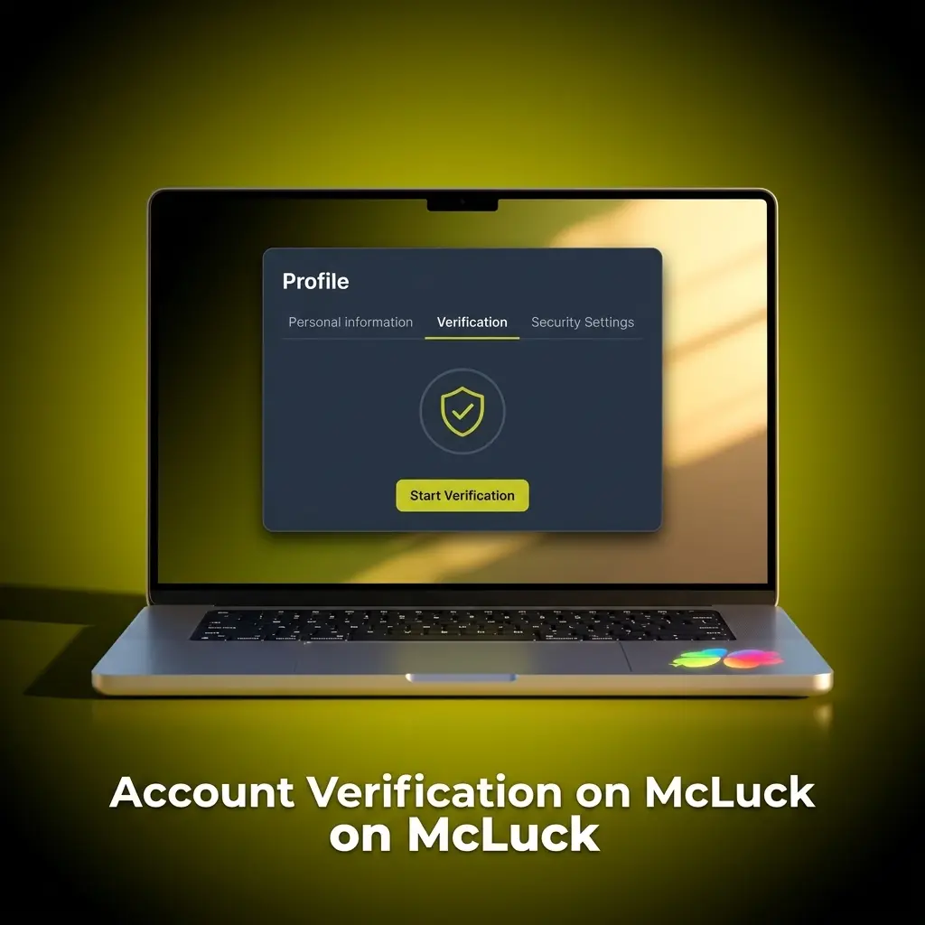 McLuck account verification process showing KYC identity document upload steps for Sweeps Coin redemption approval