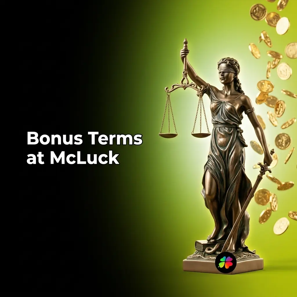 McLuck bonus terms and conditions overview showing sweepstakes rules for Gold Coins and Sweeps Coins redemption policies