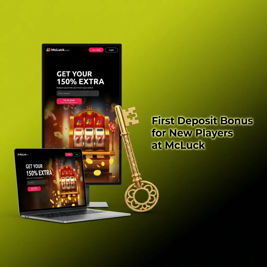 McLuck first deposit bonus offering GC 7,500 Gold Coins and SC 2.5 Sweep Coins for new US players