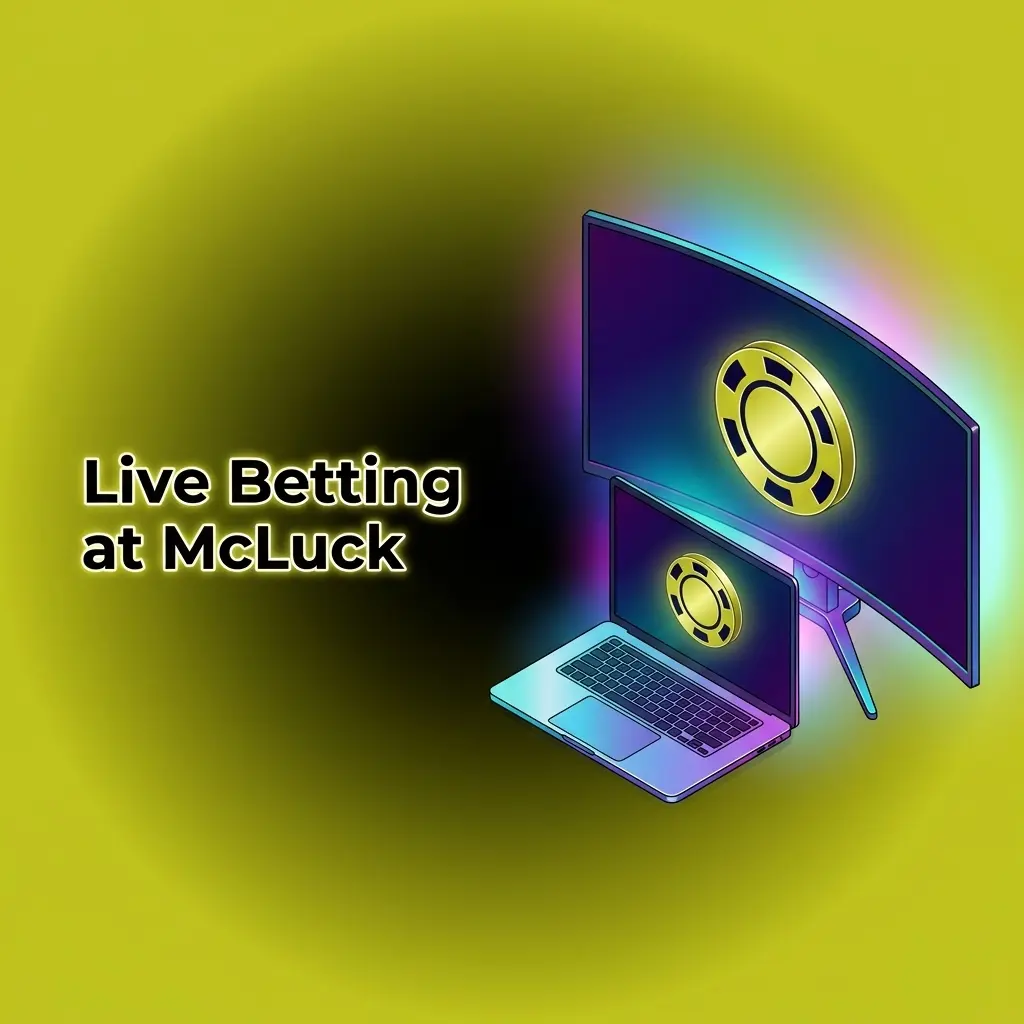 McLuck live betting interface showing in-play markets for NFL, NBA, and soccer with real-time odds updates