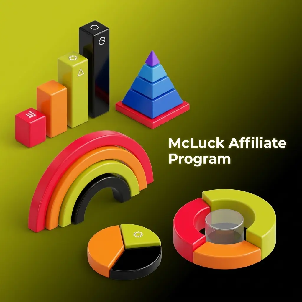 McLuck affiliate program dashboard showing revenue share and CPA commission models for US social gaming partners