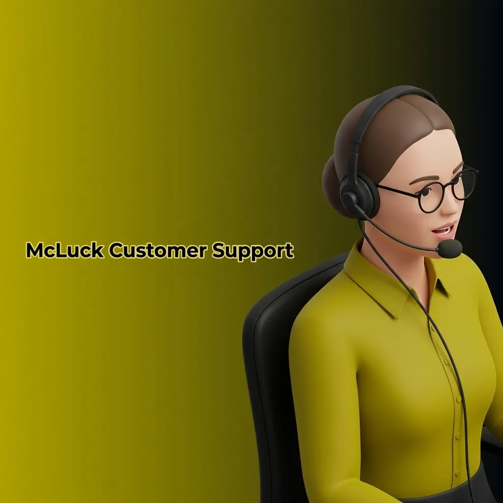 McLuck customer support channels including live chat, email, and help center for US players available 24/7