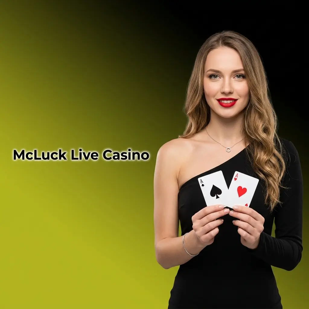 McLuck Live Casino studio table with professional dealer streaming HD blackjack roulette baccarat and game shows for US players