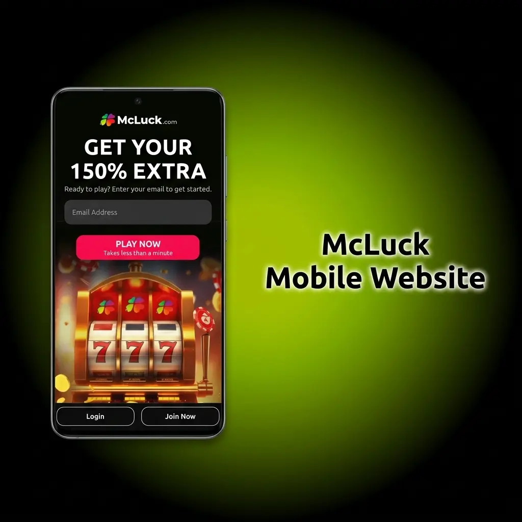 McLuck mobile website interface showing responsive casino and sports betting platform accessible on smartphone browsers