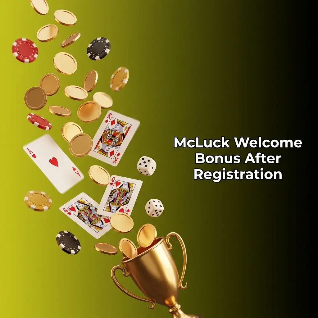 McLuck welcome bonus showing 7,500 Gold Coins and 2.5 Sweeps Coins credited automatically after free registration