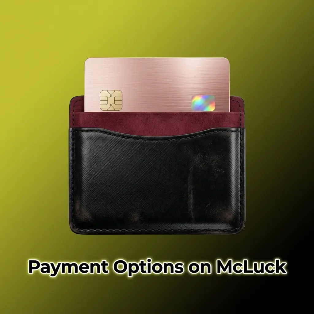 McLuck payment options including Visa, Mastercard, Apple Pay, Google Pay, and Online Banking for US players