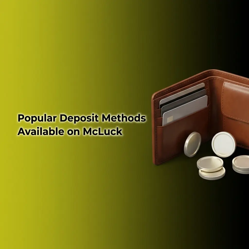 McLuck deposit methods including Visa, Mastercard, Apple Pay, and Google Pay icons on a payment screen